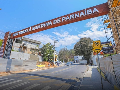 A GMG Comunicao est instalando prticos de boas-vindas  Santana de Parnaba