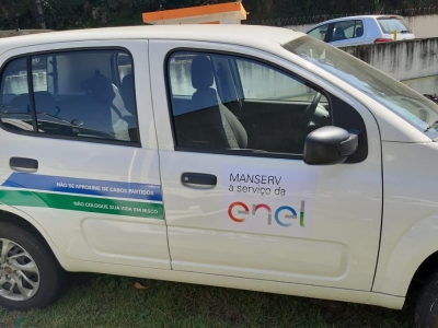 Adesivagem de Frota Enel Manserv